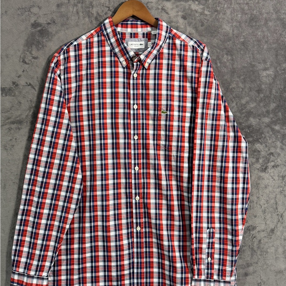 Lacoste Men's Multicolor Plaid Shirt